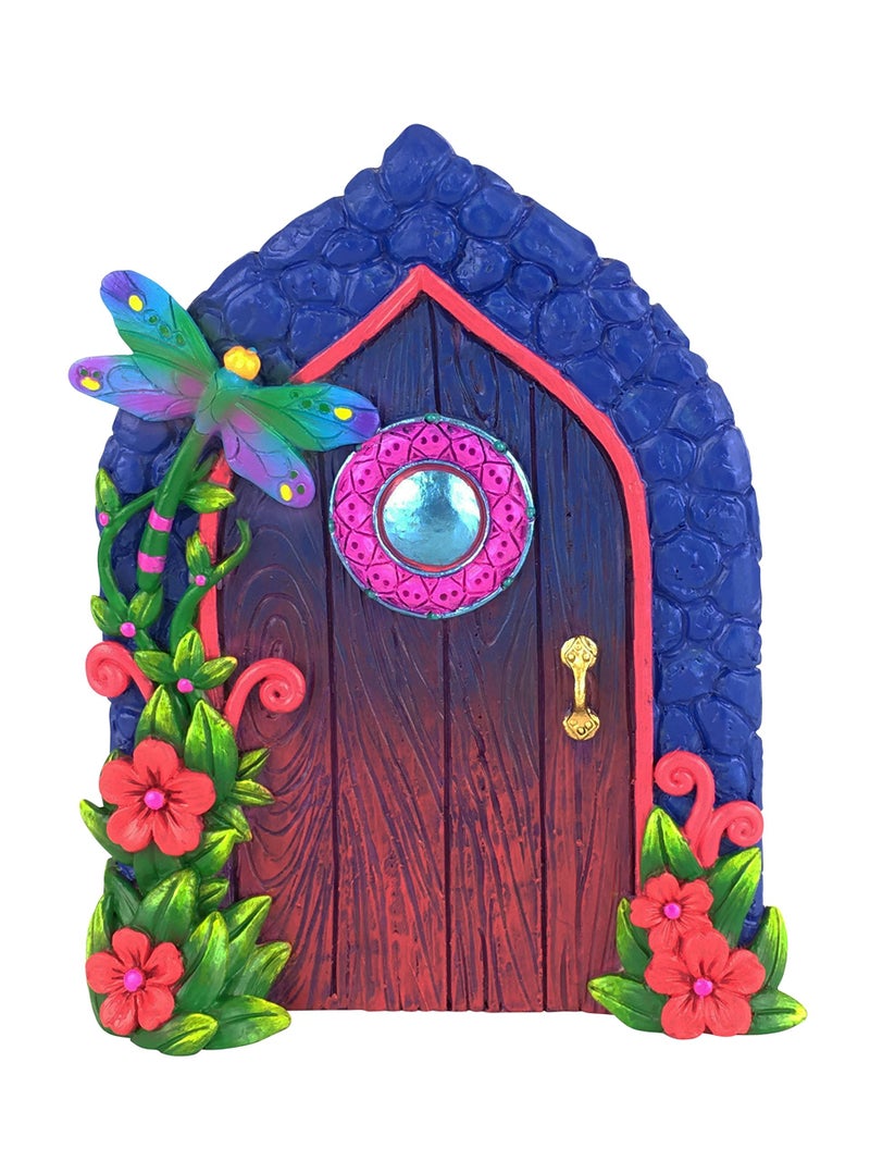 GlitZGlam Miniature Dragonfly Fairy Door for The Enchanted Garden Fairies and Gnomes. A Fairy and Gnome Garden Accessory - Image 1